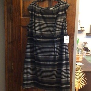 Calvin Klein size 20 black & gray dress